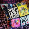 COUSSIN ARLECCHINO WOOD MULTICOLORE 50 x 50 cm Christian Lacroix