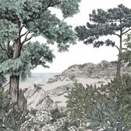 Papier peint Panoramique FORÊT DE BRETAGNE par Isidore Leroy
