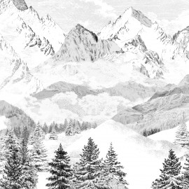 Papier peint Panoramique LES CIMES par Isidore Leroy