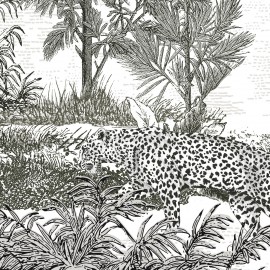 Papier peint Panoramique AMAZONE PANTHÈRE par Isidore Leroy
