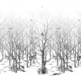 Papier peint Panoramique FORÊT ENCHANTÉE par Isidore Leroy