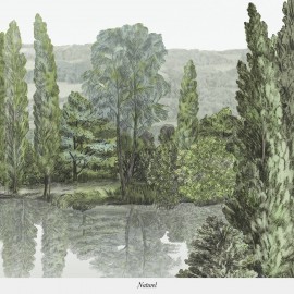 Papier peint Panoramique CAMPAGNE par Isidore Leroy