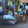 Nouvelle collection de tissus automne 2021 MADHYA fabrics Tissu en velours de coton MINAKARI GEO par Designers Guild