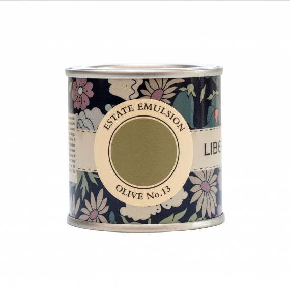 Peinture verte kaki Olive No 13 Farrow & Ball Collection Liberty couleur archivée