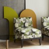 Tissu siège fauteuil LABYRINTHE jacquard nouvelle collection PERIPETIES par NOBILIS