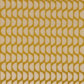 Tissu géométrique pour rideaux siège et coussin DUAL nouvelle collection RITOURNELLE par Casamance