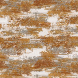 Tissu abstrait fantaisie pour rideaux et coussins ABSTRACTION nouvelle collection RITOURNELLE par Casamance