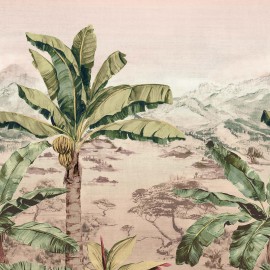 Papier peint panoramique paysage végétal MARTINIQUE de l'éditeur anglais Osborne & Little