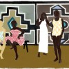 Papier peint panoramique d'hommes et femmes Ndebele de Elitis Collection 360°
