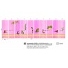 Papier peint panoramique paysage femmes rose Venus de Elitis Collection 360°