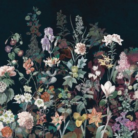 Papier peint Panoramique intissé premium Fleurs des quatre saisons par Quinsaï