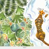 Papier peint panoramique intissé aux motifs animal et végétal Tigres de l'éditeur français de papier peint  Isidore Leroy