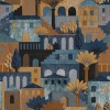 Papier peint paysage Monterosso de Casamance | Bleu Tortue