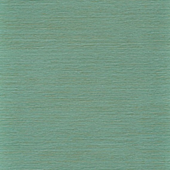 Papier peint uni Malacca de Casamance | Bleu Tortue