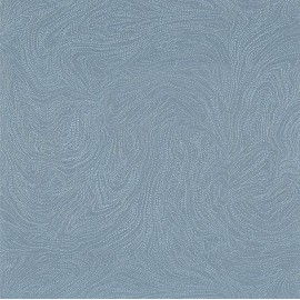 Papier peint abstrait Voie Lactee de Casamance | Bleu Tortue