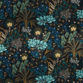 Tissu végétal Opium de Casamance | Bleu Tortue