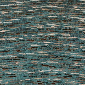 Tissu velours Lullabird  de Casamance | Bleu Tortue