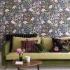 Papier peint floral Porcelaine de Chine - Designers Guild  Bleu Tortue