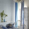 Papier peint Pergola Trellis de Designers Guild | Bleu Tortue