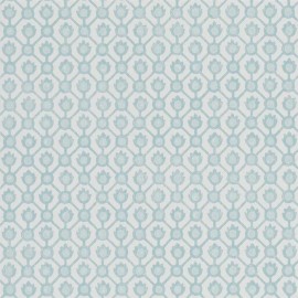 Papier peint graphique Jaal de Designers Guild | Bleu Tortue