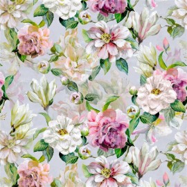 Tissu floral Jardin botanique grande de Designers Guild | Bleu Tortue