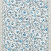 Tissu en lin Fleur Indienne de Designers Guild | Bleu Tortue