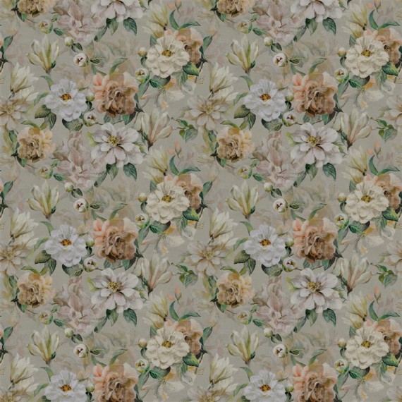 Tissu floral Jardin Botanique de Designers Guild | Bleu Tortue
