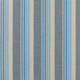 Tissu à rayures Brera Striato de Designers Guild | Bleu Tortue