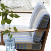 Tissu à rayures Brera Striato de Designers Guild | Bleu Tortue