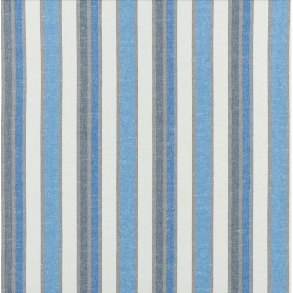 Tissu à rayures Brera Viale de Designers Guild | Bleu Tortue