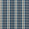 Tissu tartan Brera Piazza de Designers Guild | Bleu Tortue