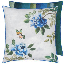 Coussin Porcelaine de Chine par Designers Guild | Bleu Tortue