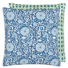 Coussin outdoor Shaqui par Designers Guild | Bleu Tortue