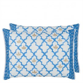 Coussin Pergola Trellis : Coussin de Designers Guild | Bleu Tortue