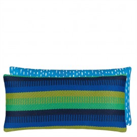 Coussin Samarinda outdoor de Designers Guild | Bleu Tortue