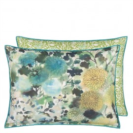 Coussin Outdoor Japonaiserie de Designers Guild | Bleu Tortue