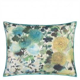 Coussin Outdoor Japonaiserie de Designers Guild | Bleu Tortue