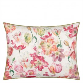 Coussin Outdoor Tulip Garden de Designers Guild | Bleu Tortue