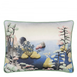 Coussin It's Paradise Agate de Christian Lacroix | Bleu Tortue