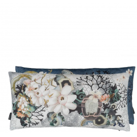 Coussin Algae Bloom Pearl de Christian Lacroix | Bleu Tortue