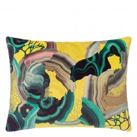 Coussin Precious Iris de Christian Lacroix | Bleu Tortue