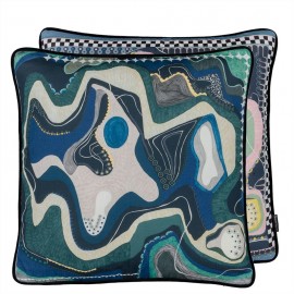 Coussin White Sands Sunset Ruisseau de Christian Lacroix | Bleu Tortue