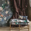 Tissu floral Algae Bloom de Christian Lacroix | Bleu Tortue