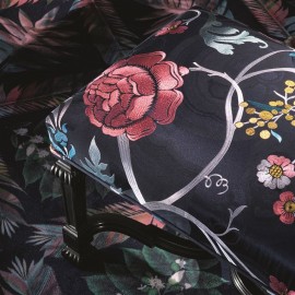 Tissu floral Darius Garden de Christian Lacroix | Bleu Tortue
