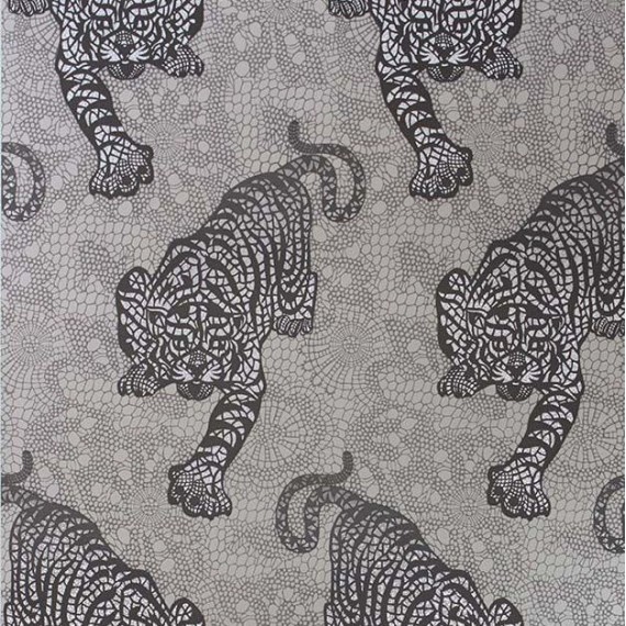 Papier peint Tyger Tyger de Matthew Williamson | Bleu Tortue