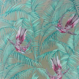 Papier peint Sunbird de Matthew Williamson | Bleu Tortue