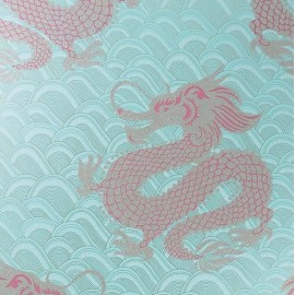 Papier peint Celestial Dragon de Matthew Williamson | Bleu Tortue