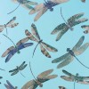 Papier peint Dragonfly Dance de Matthew Williamson | Bleu Tortue