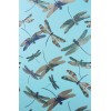 Papier peint Dragonfly Dance de Matthew Williamson | Bleu Tortue