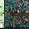 Papier peint Green Wall de Osborne & Little | Bleu Tortue